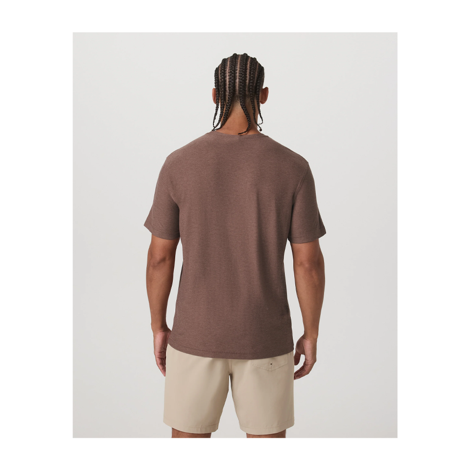 Vuori Men's Strato Tech Tee Sable Heather
