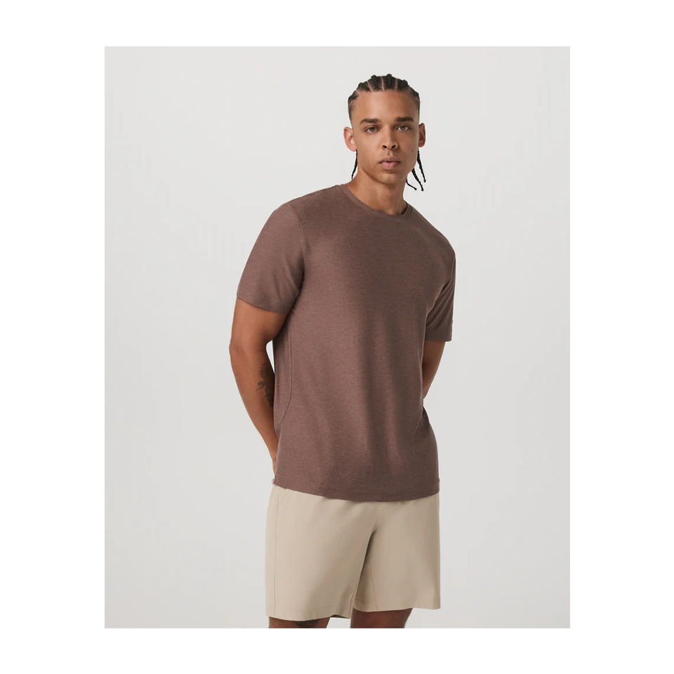 Vuori Men's Strato Tech Tee Sable Heather