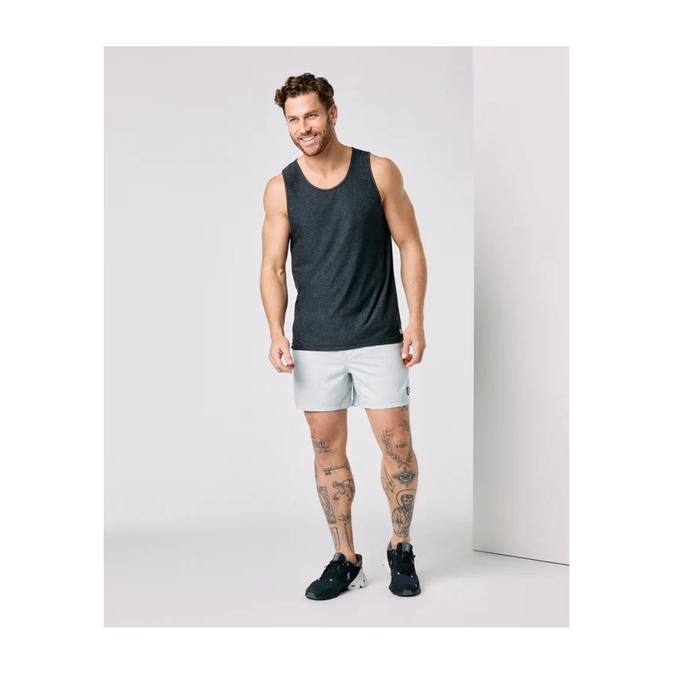 Vuori Men's Strato Tech Tank Charcoal Heather