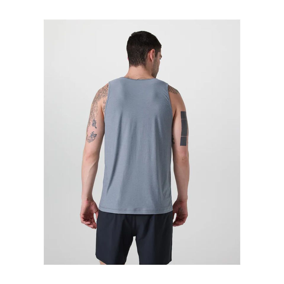 Vuori Men's Strato Tech Tank Dusty Blue Heather