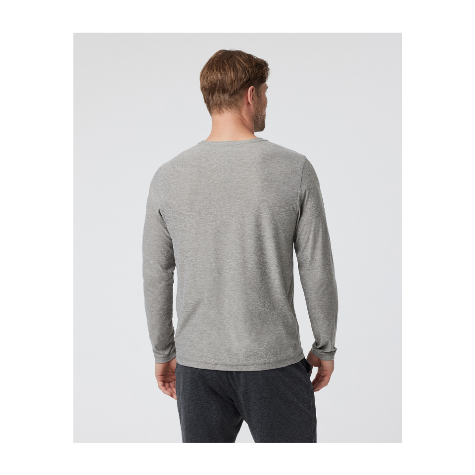 Vuori Men's Long Sleeve Strato Tech Tee Heather Grey