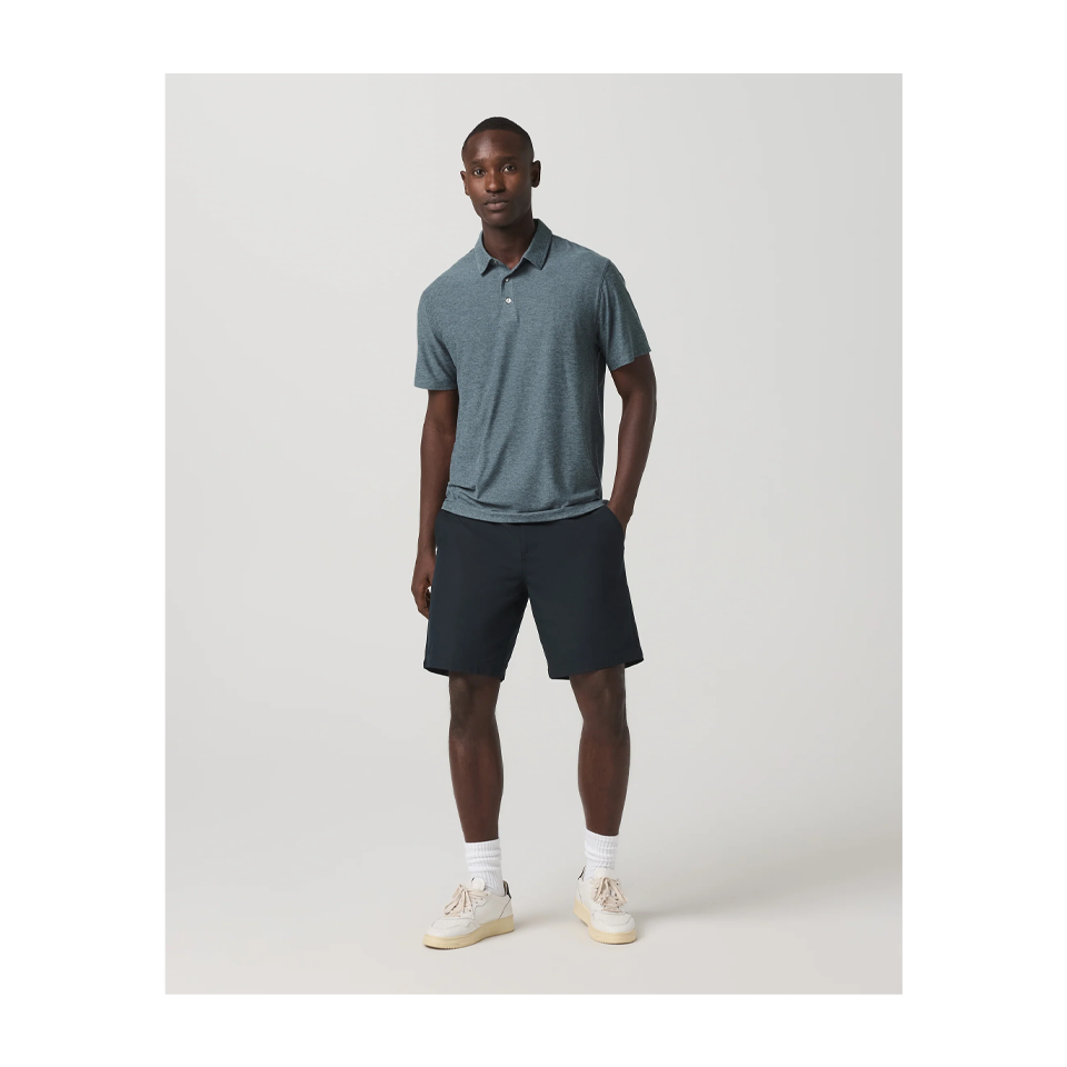 Vuori Men's Strato Tech Polo Blue Sea Heather