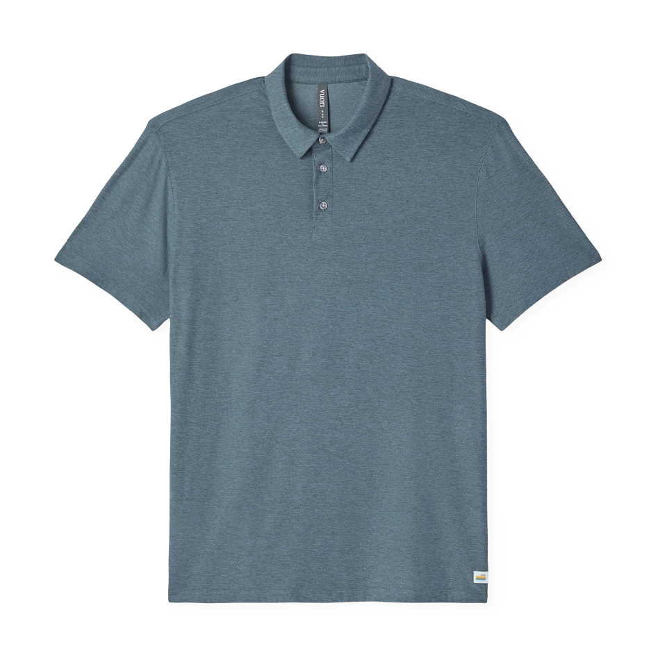 Vuori Men's Strato Tech Polo Blue Sea Heather