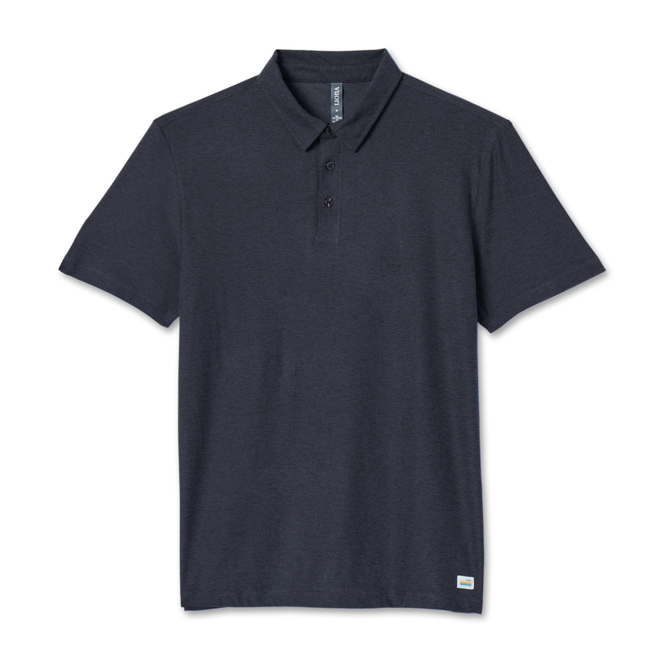 Vuori Men's Strato Tech Polo Charcoal Heather