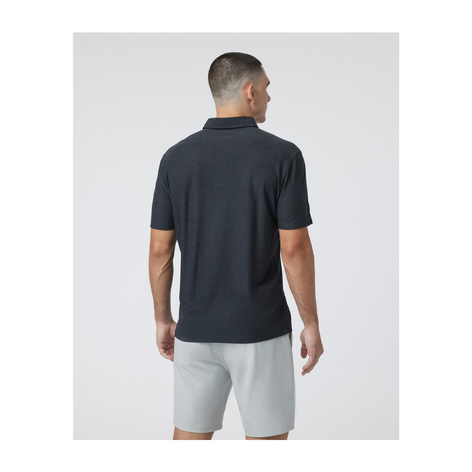 Vuori Men's Strato Tech Polo Charcoal Heather