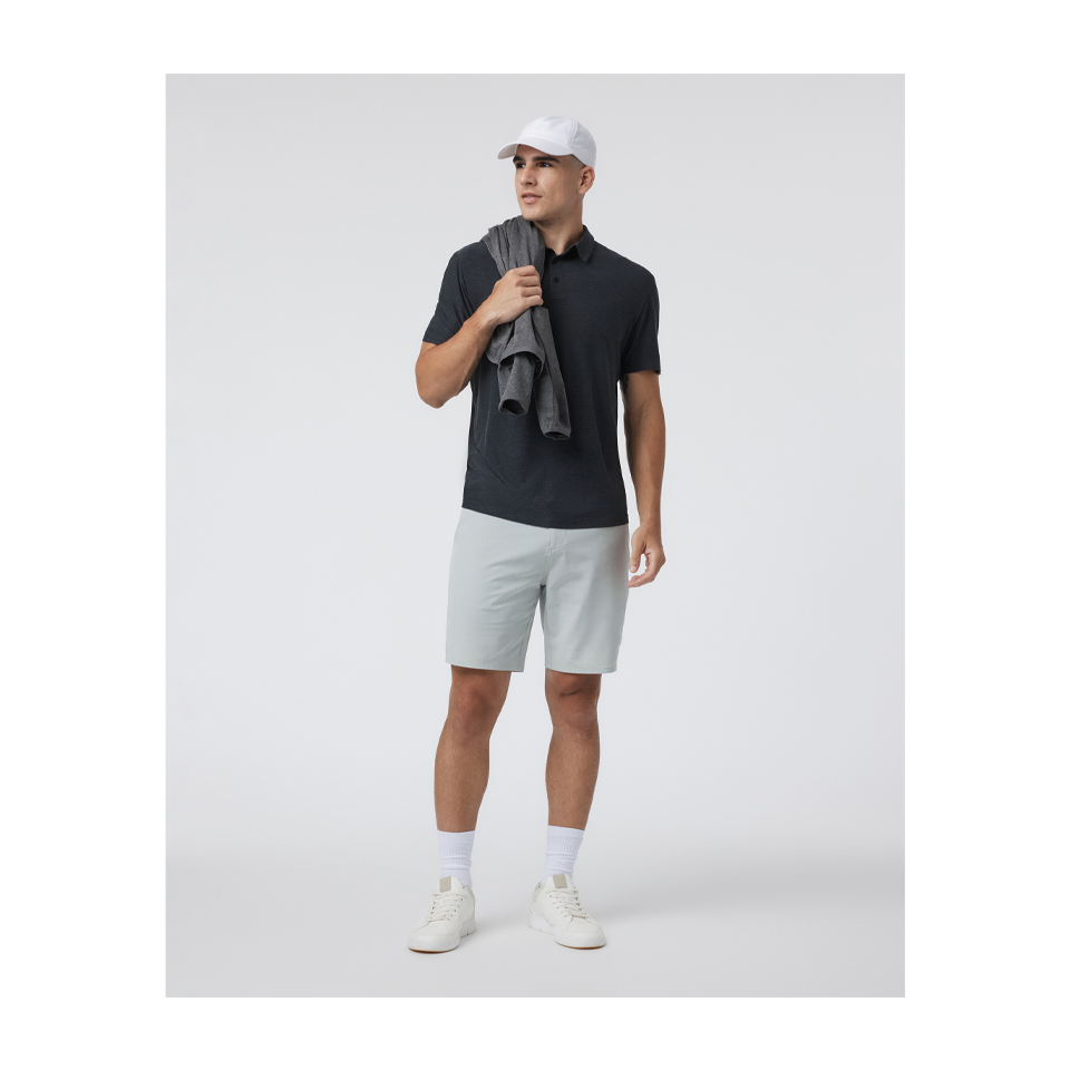 Vuori Men's Strato Tech Polo Charcoal Heather