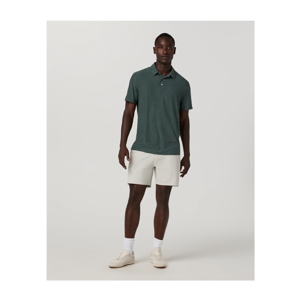 Vuori Men's Strato Tech Polo Hemlock Heather