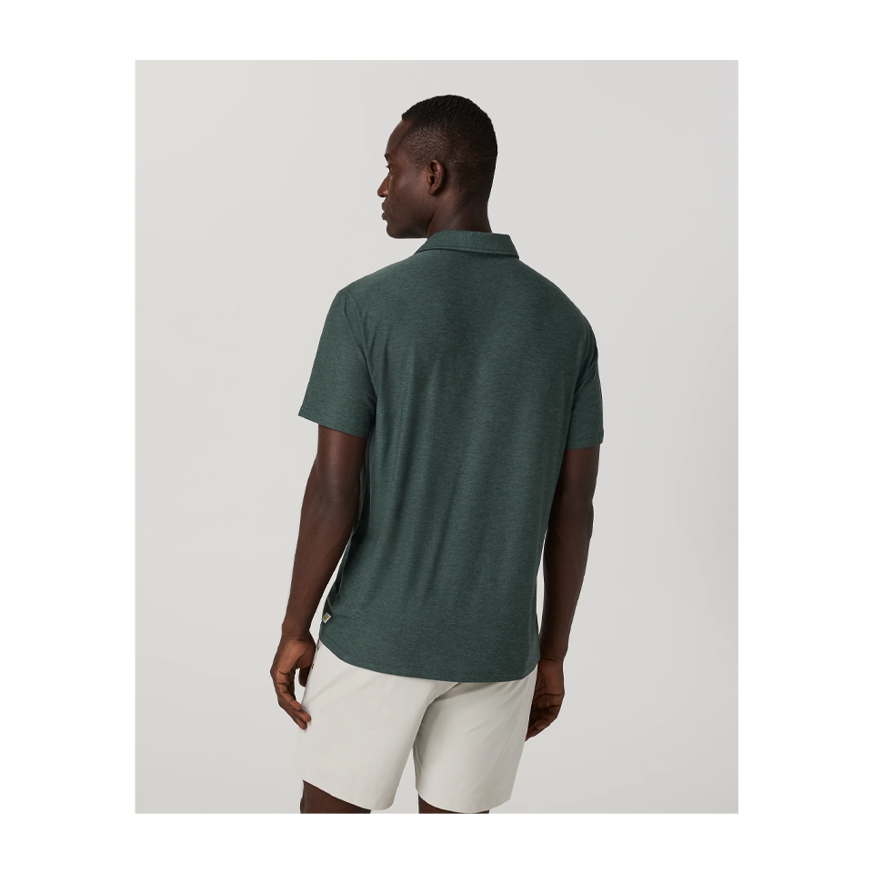 Vuori Men's Strato Tech Polo Hemlock Heather