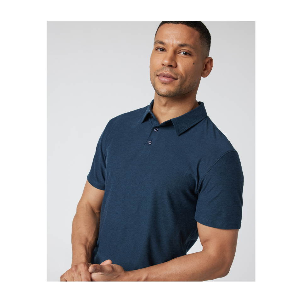 Vuori Men's Strato Tech Polo Navy Heather