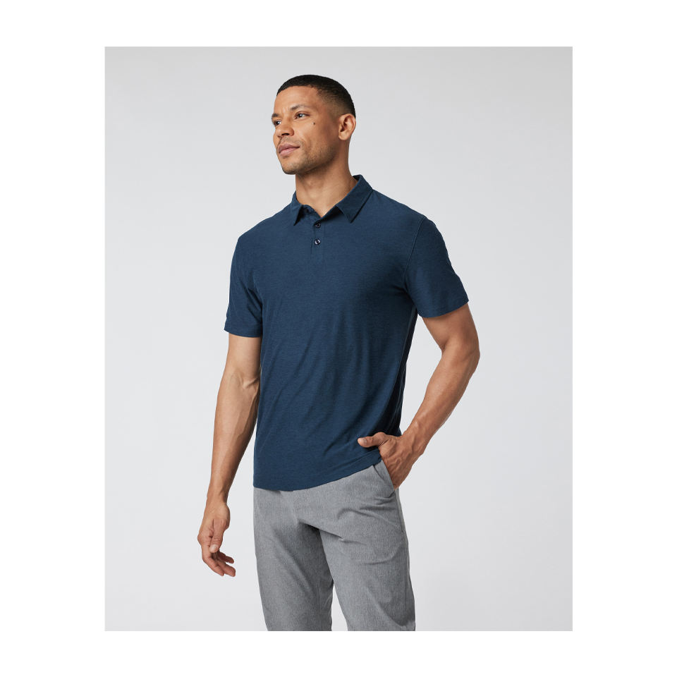 Vuori Men's Strato Tech Polo Navy Heather