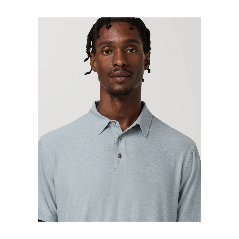 Vuori Men's Strato Tech Polo Raindrop Heather
