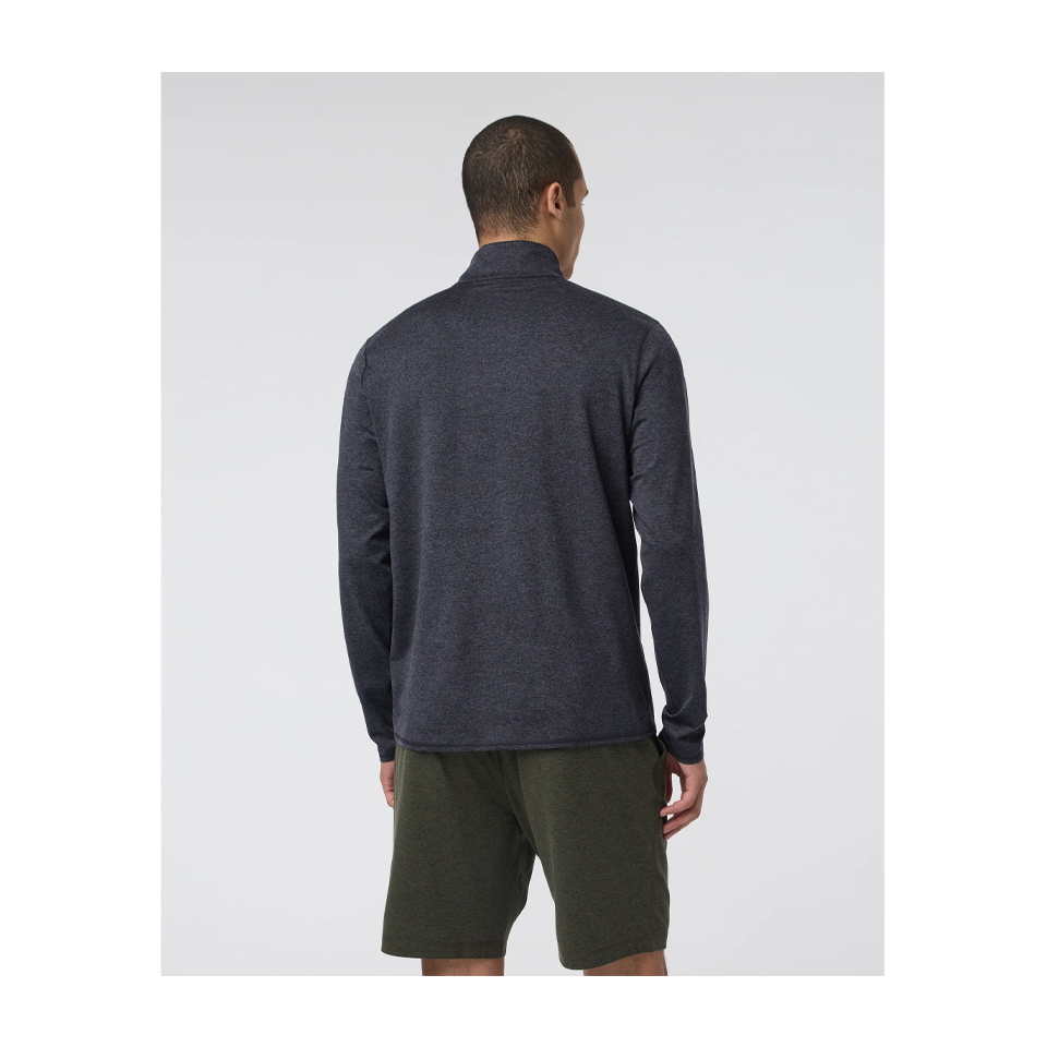 Vuori Ponto Half Zip Mock Neck Charcoal Heather