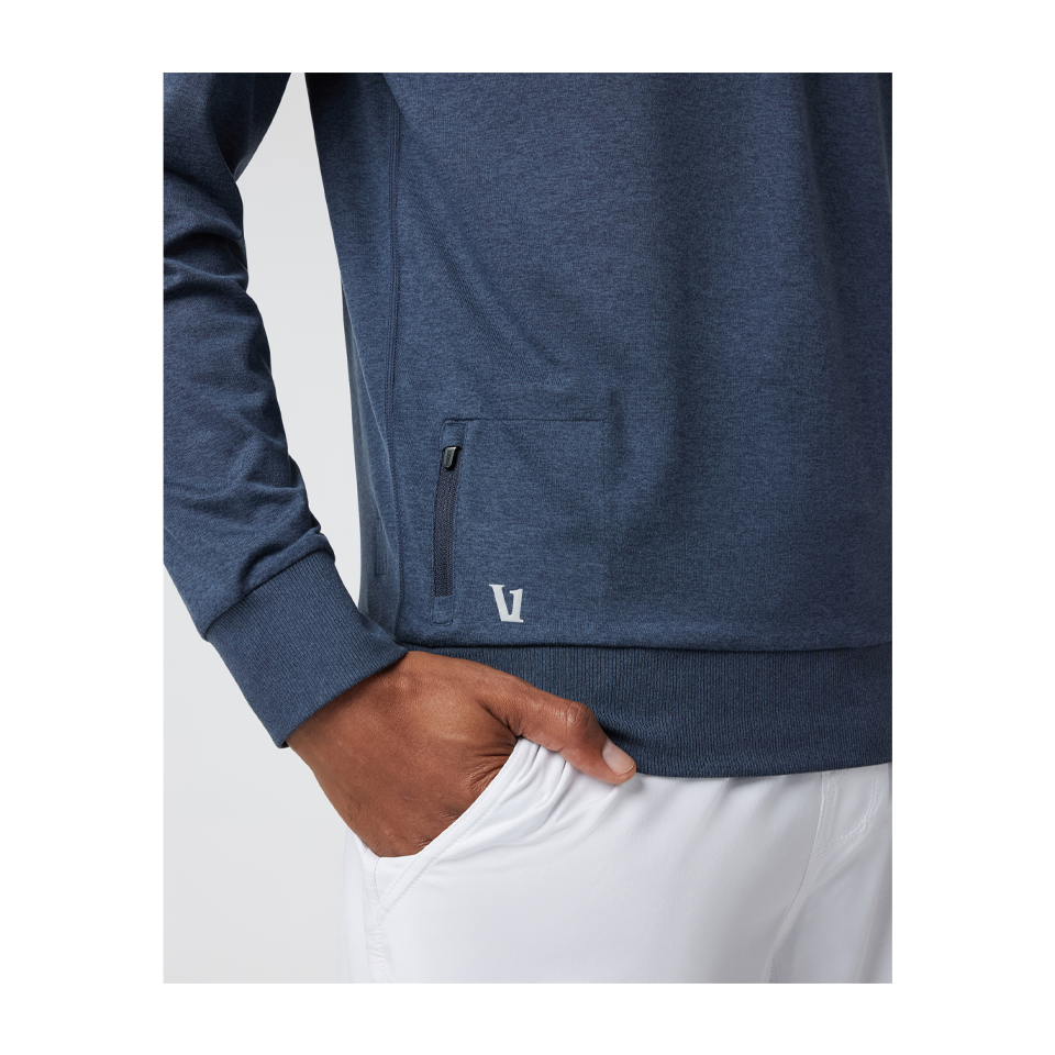 Vuori Men's Ponto Performance Crew Azure Heather