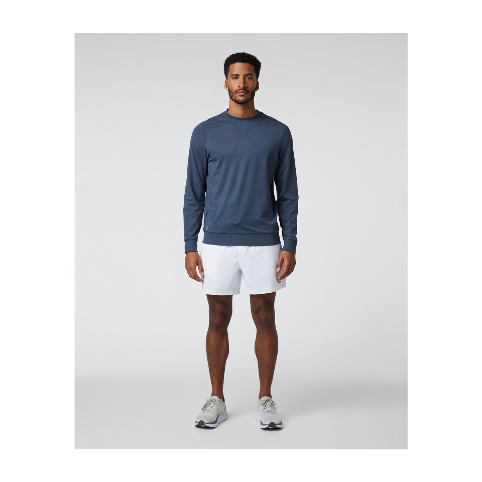 Vuori Men's Ponto Performance Crew Azure Heather