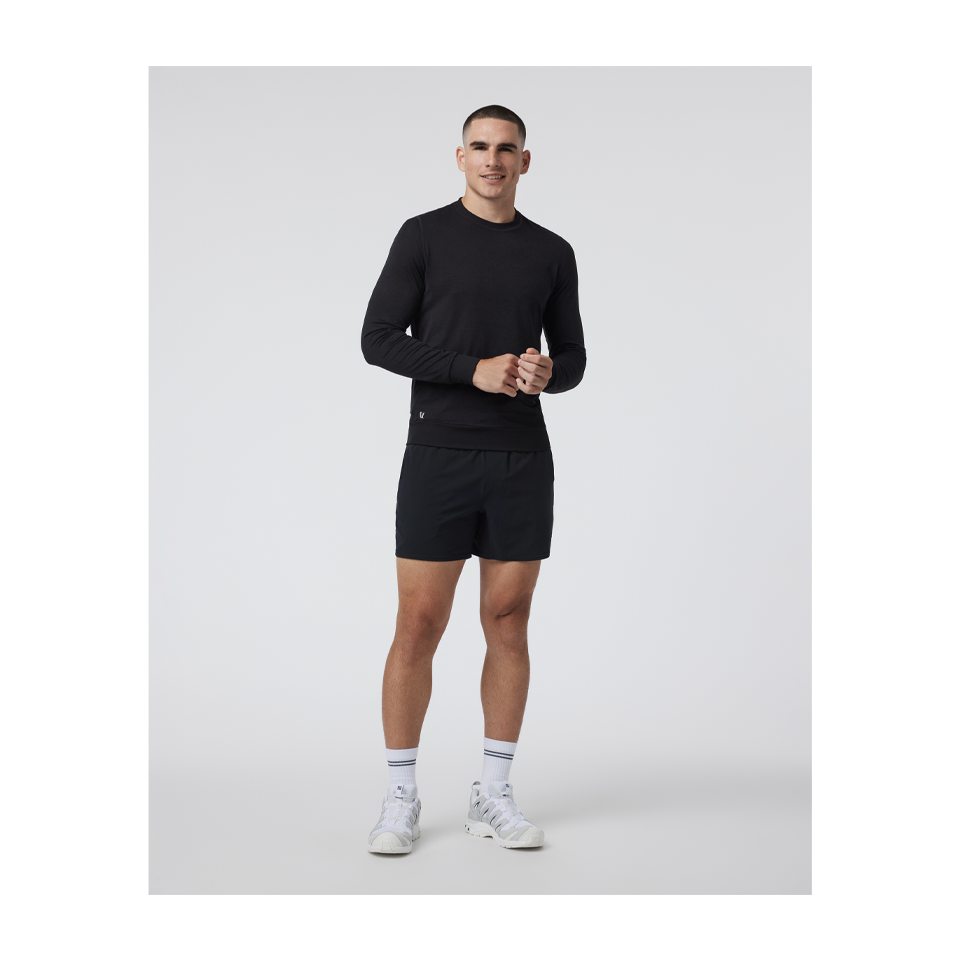 Vuori Men's Ponto Performance Crew Black Heather
