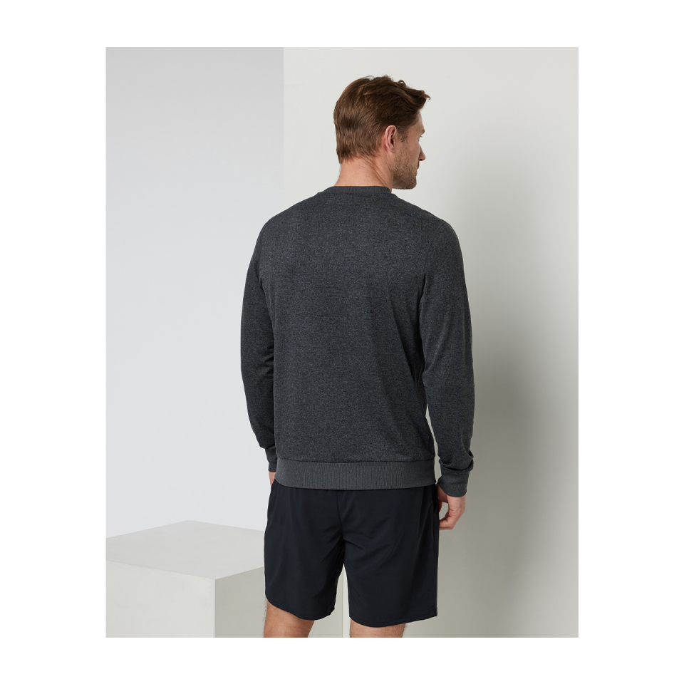 Vuori Men's Ponto Performance Crew Charcoal Heather