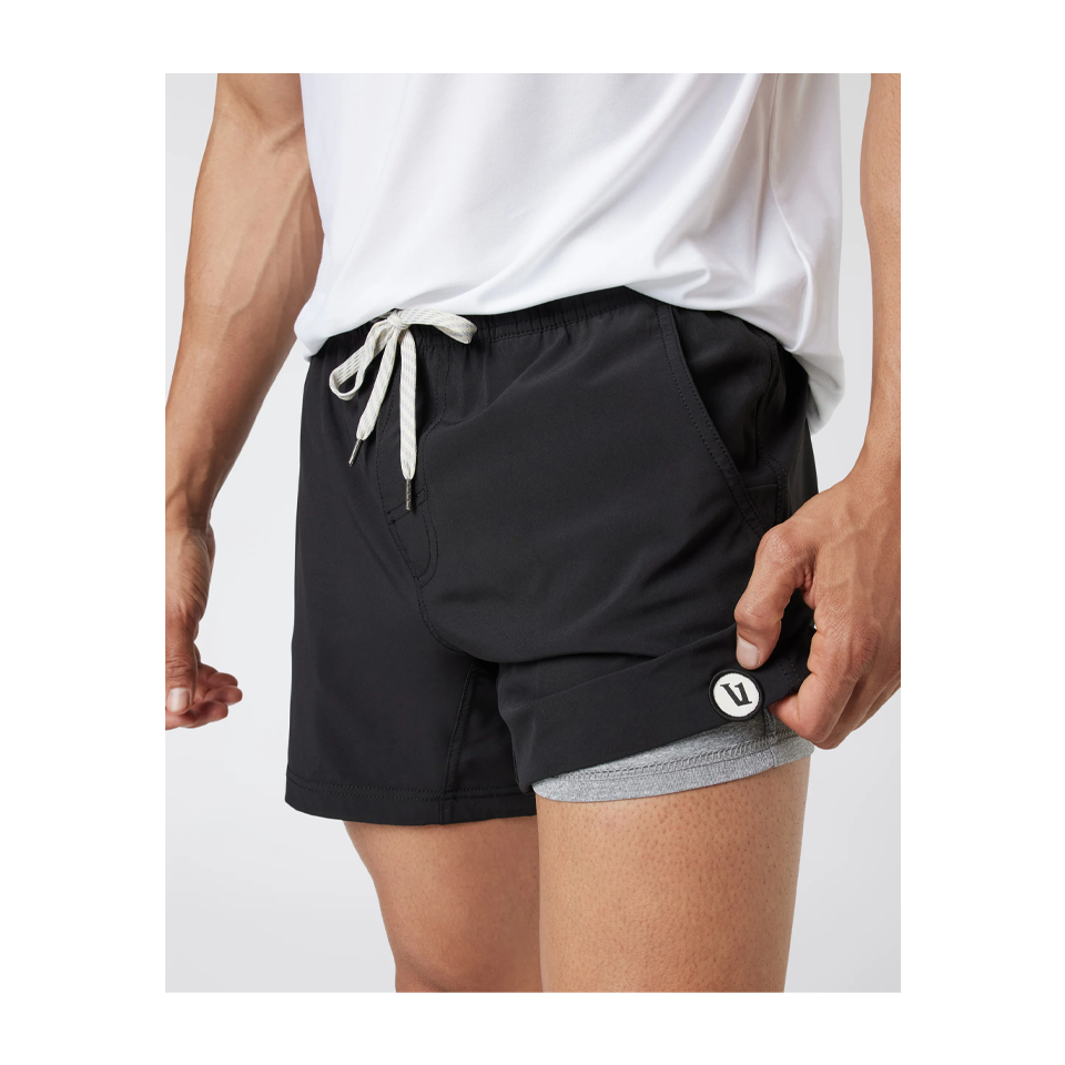 Vuori Men's Kore Short Lined 5" Black