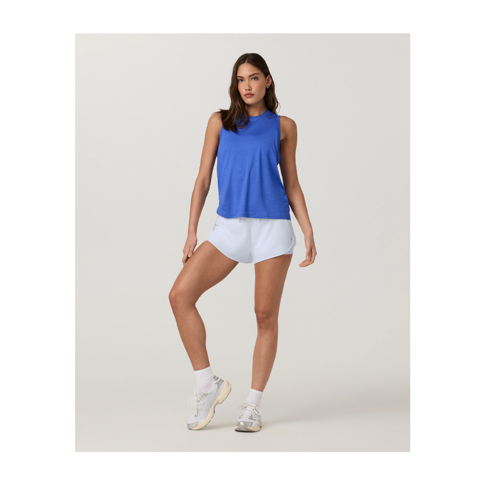 Vuori Women's Energy Top Long Electric Blue Heather