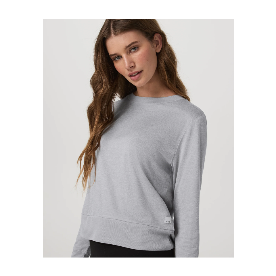 Vuori Women's Daydream Crew Light Heather Grey