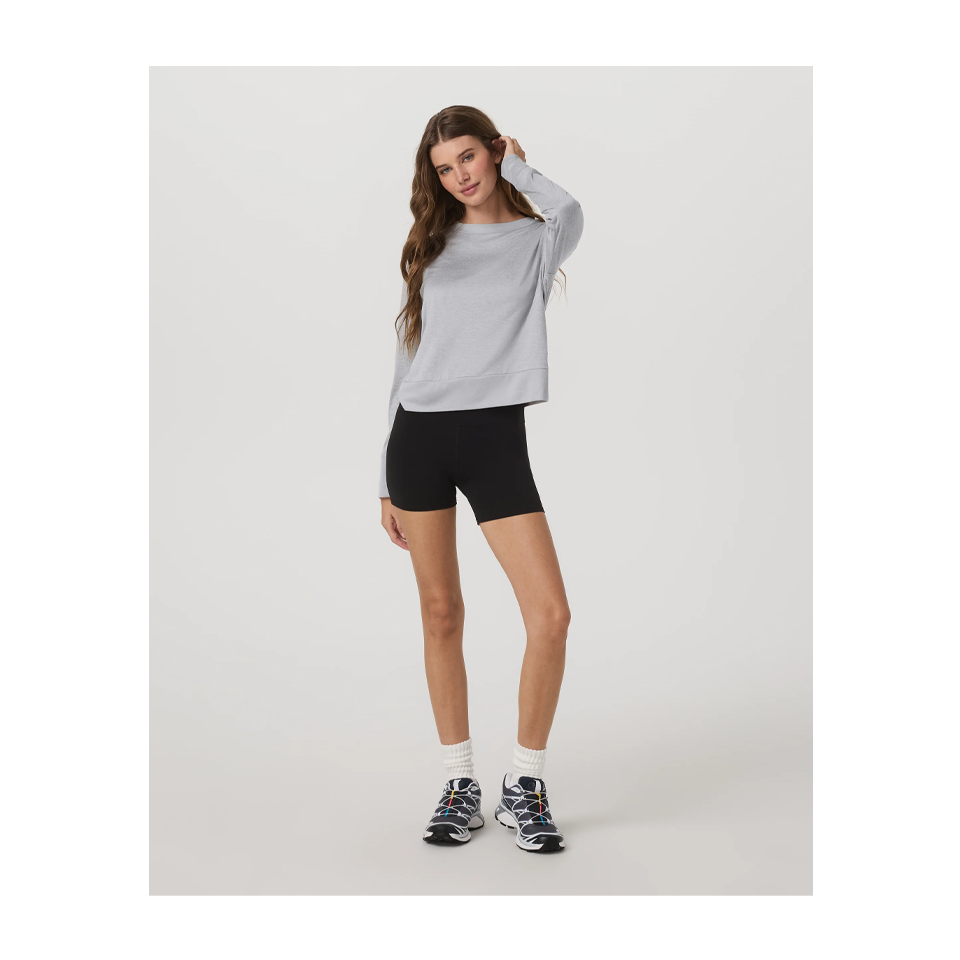 Vuori Women's Daydream Crew Light Heather Grey