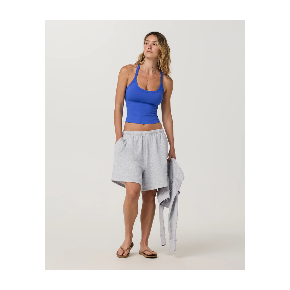 Vuori Women's Halo Cross Back Tank Electric Blue