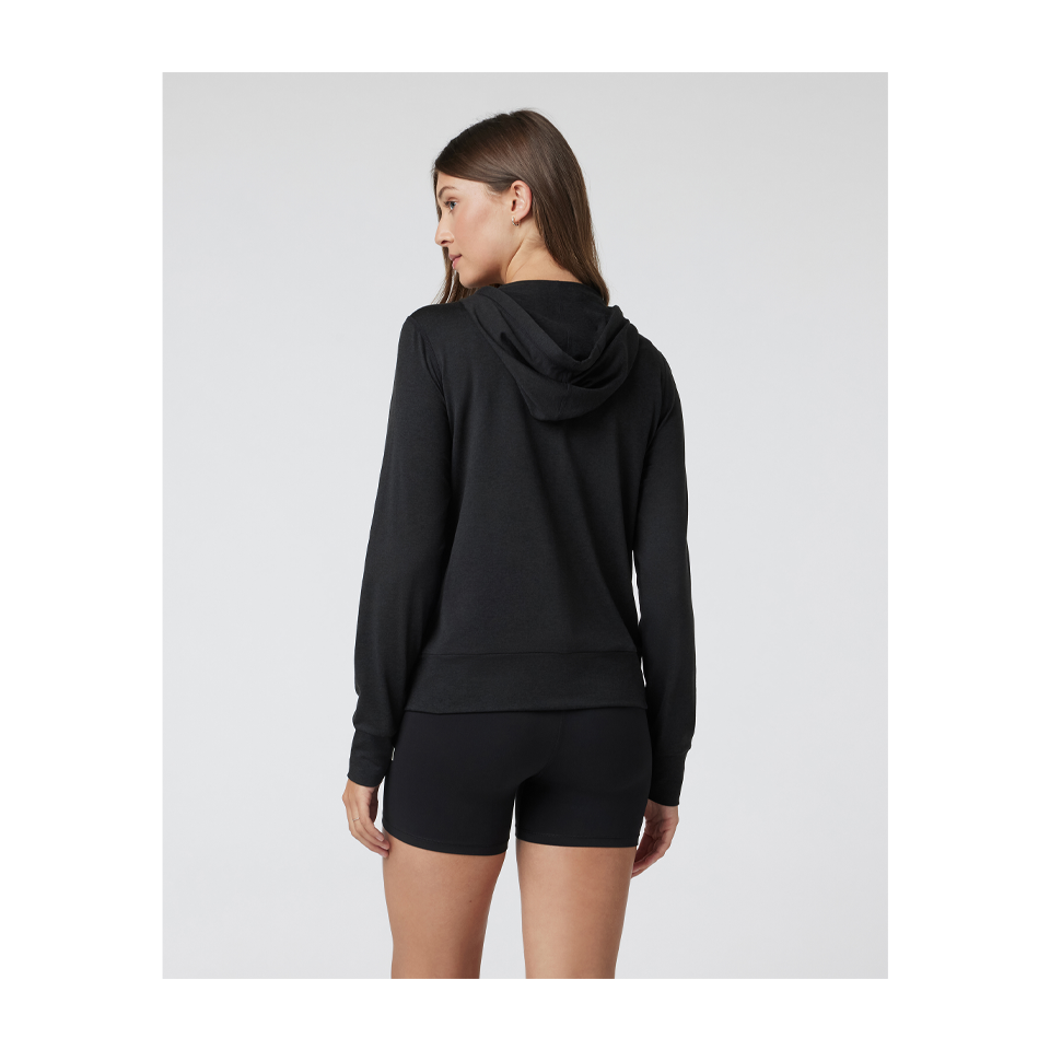 Vuori Women's Halo Performance Hoodie 2.0 Black Heather