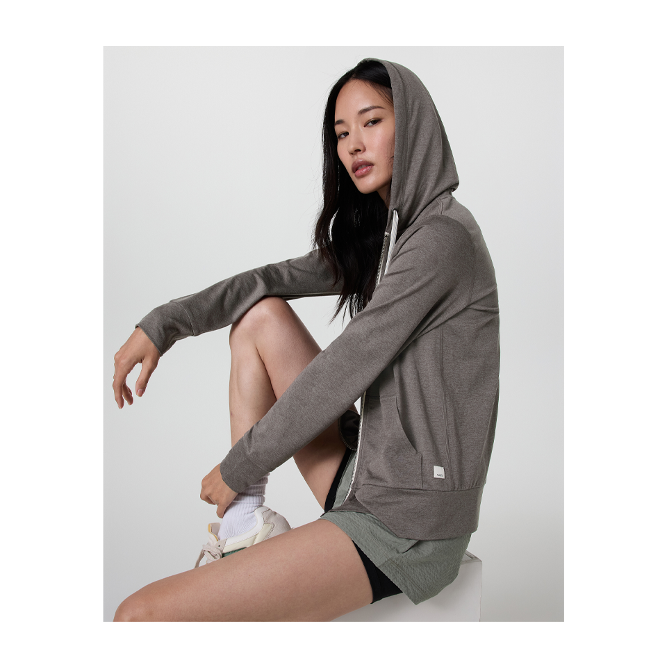 Vuori Women's Halo Performance Hoodie 2.0 Chia Heather