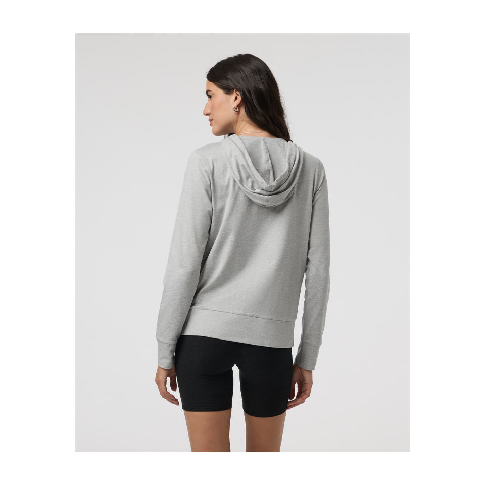 Vuori Women's Halo Performance Hoodie 2.0 Pale Grey Heather