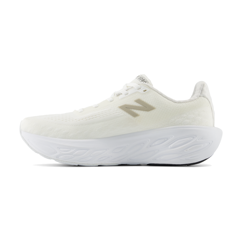 New Balance Women's Fresh Foam X 1080 v14 White/Light Gold Metallic/Sea Salt