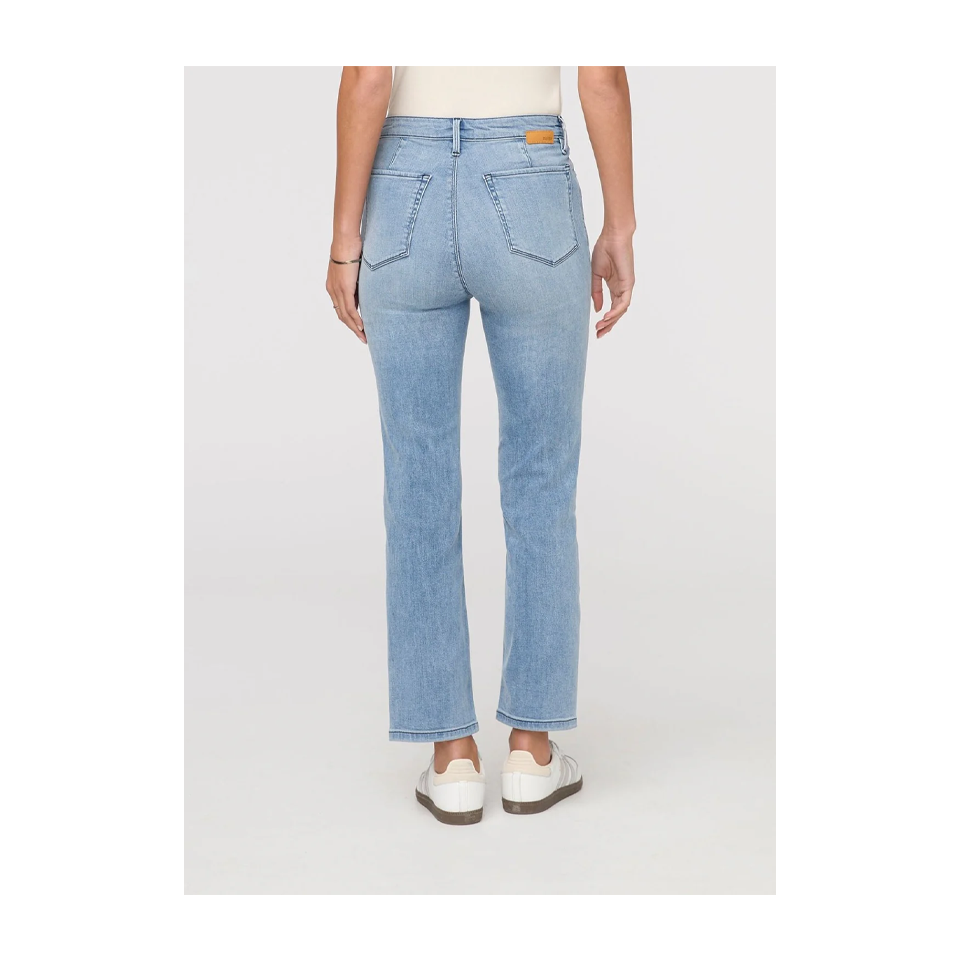 DUER Women's No Sweat Denim High Rise Slim Straight Mystic Blue