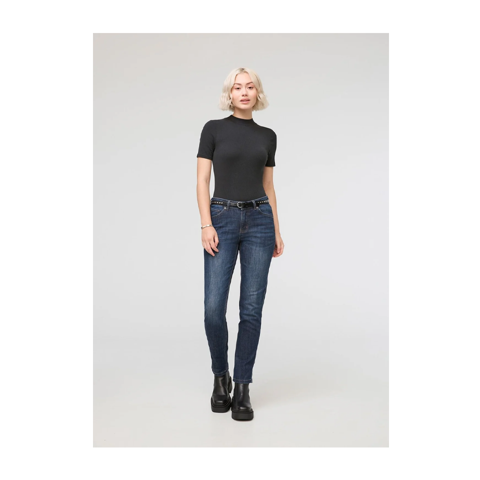 DUER Women's Performance Denim Girlfriend Heritage Blue