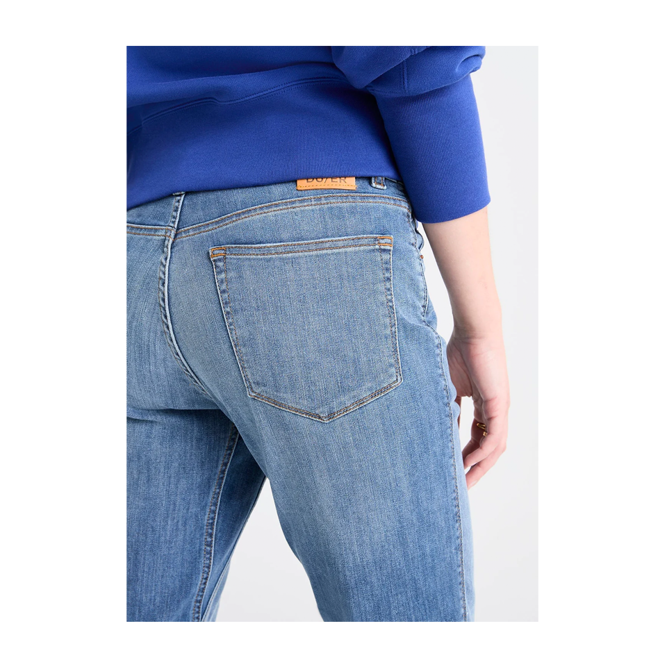 DUER Women's Performance Denim Girlfriend Vintage Light Stone