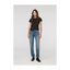 DUER Women's Performance Denim Mid Rise Straight Blue Ash