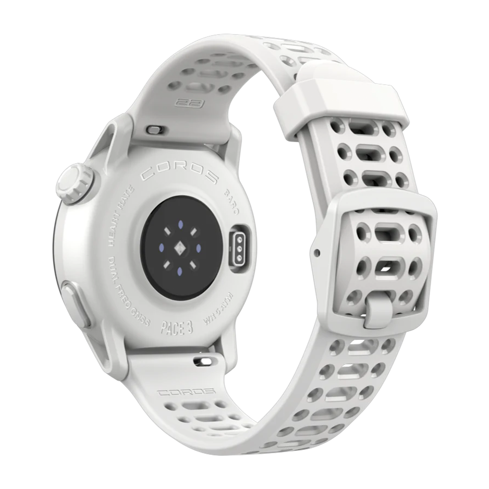 COROS PACE 3 White/Silicone Band