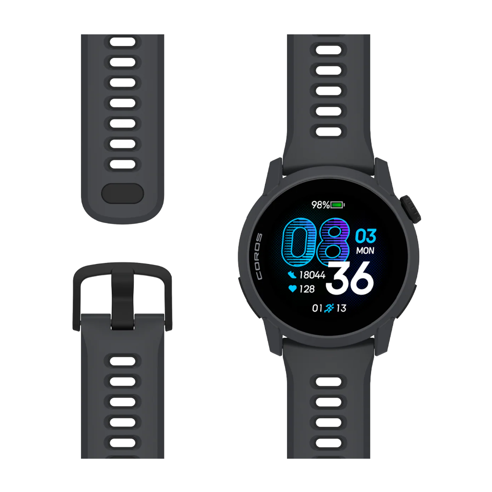 COROS PACE 4 Black Silicone Band