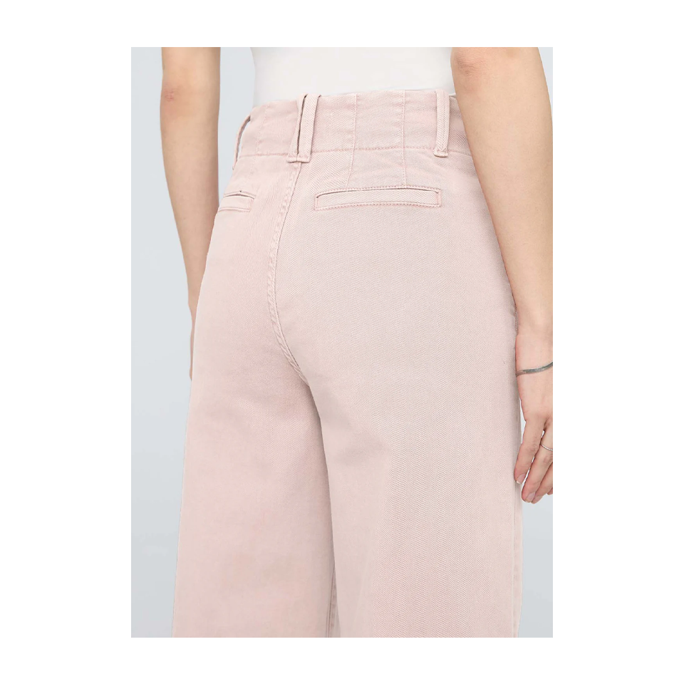 DUER Women's LuxTwill High Rise Trouser Soft Rose
