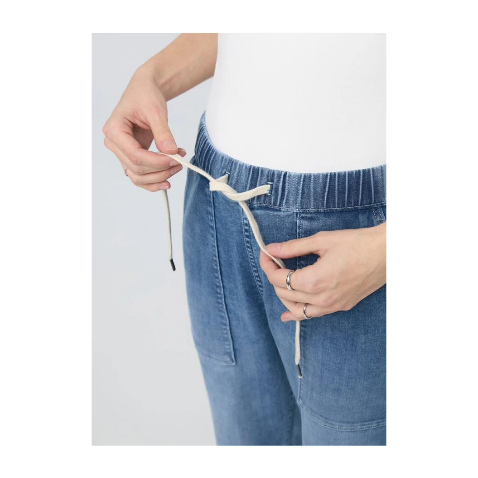 DUER Women's Performance Denim Lite Harbour Pant Light Stone