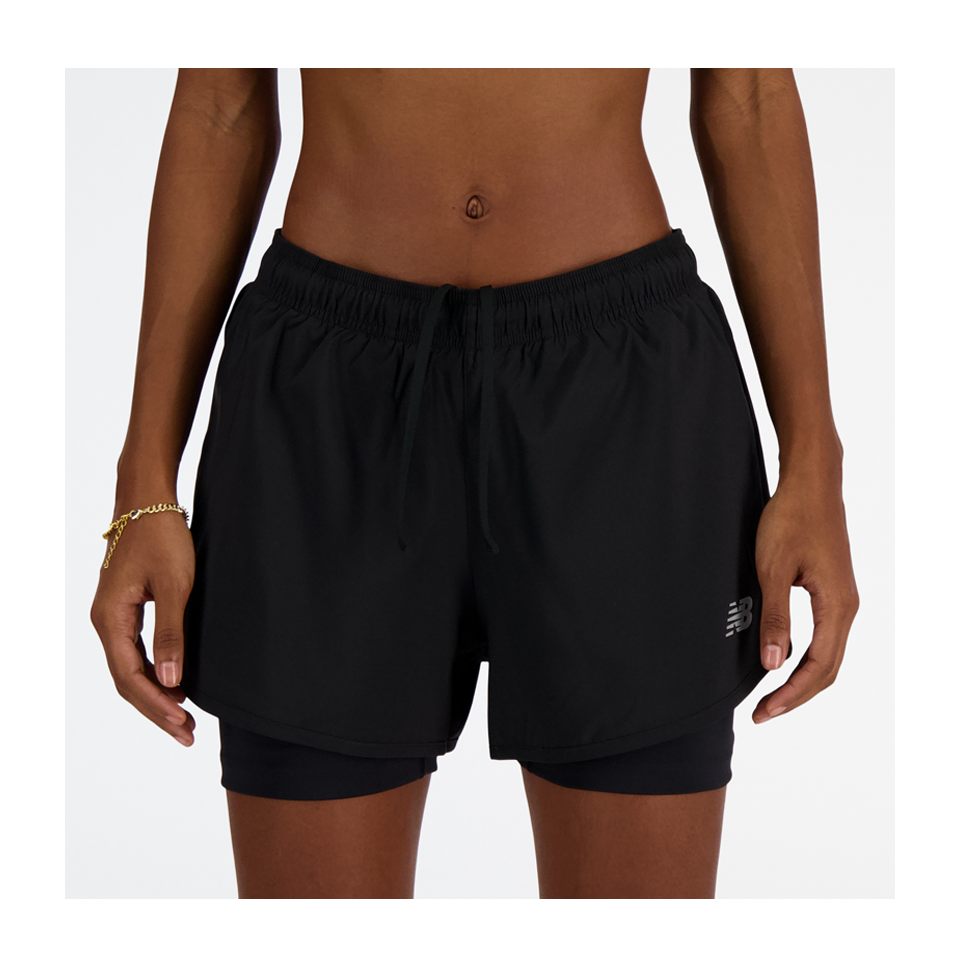 New Balance Women's Sport Essential 2-in-1 Short 3" Black