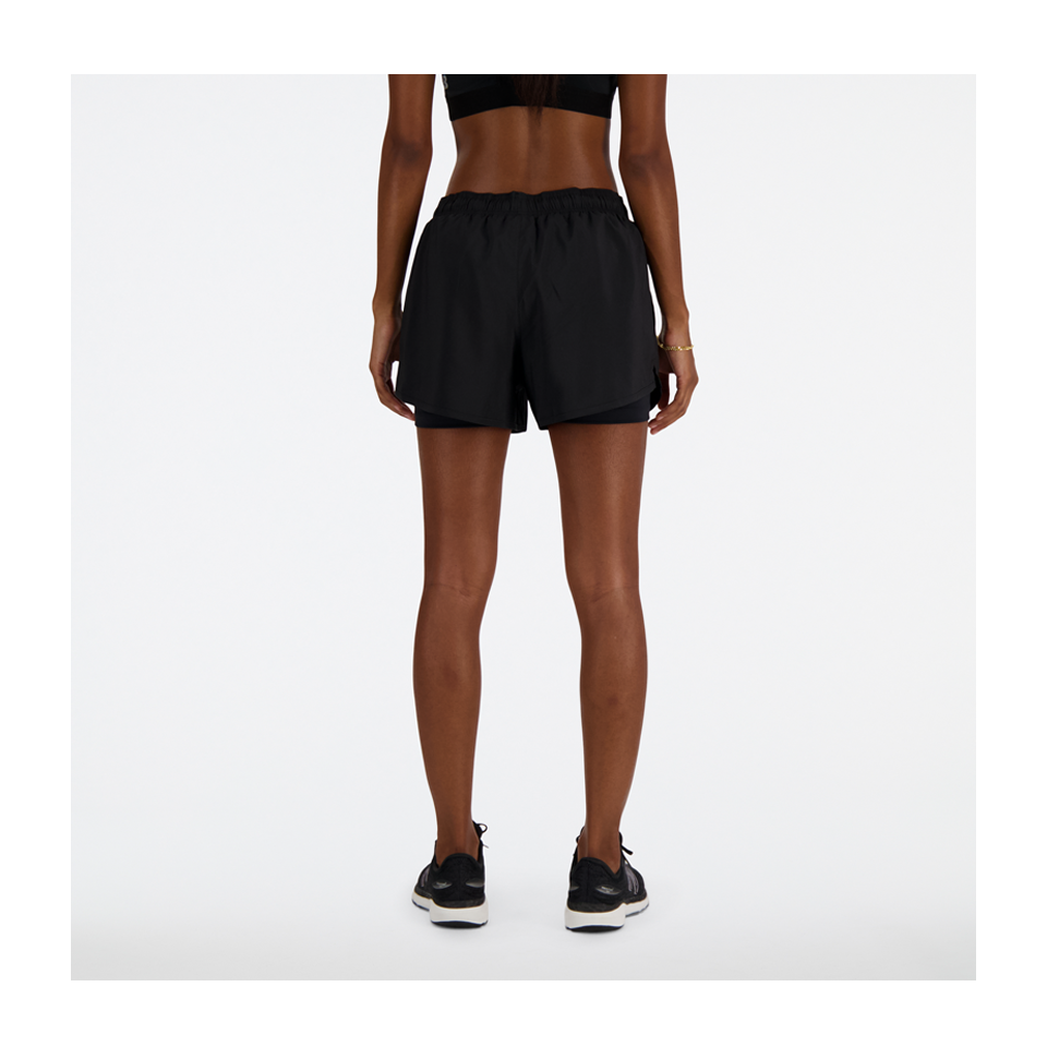 New Balance Women's Sport Essential 2-in-1 Short 3" Black