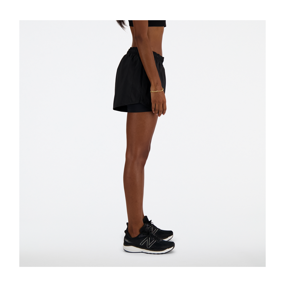 New Balance Women's Sport Essential 2-in-1 Short 3" Black