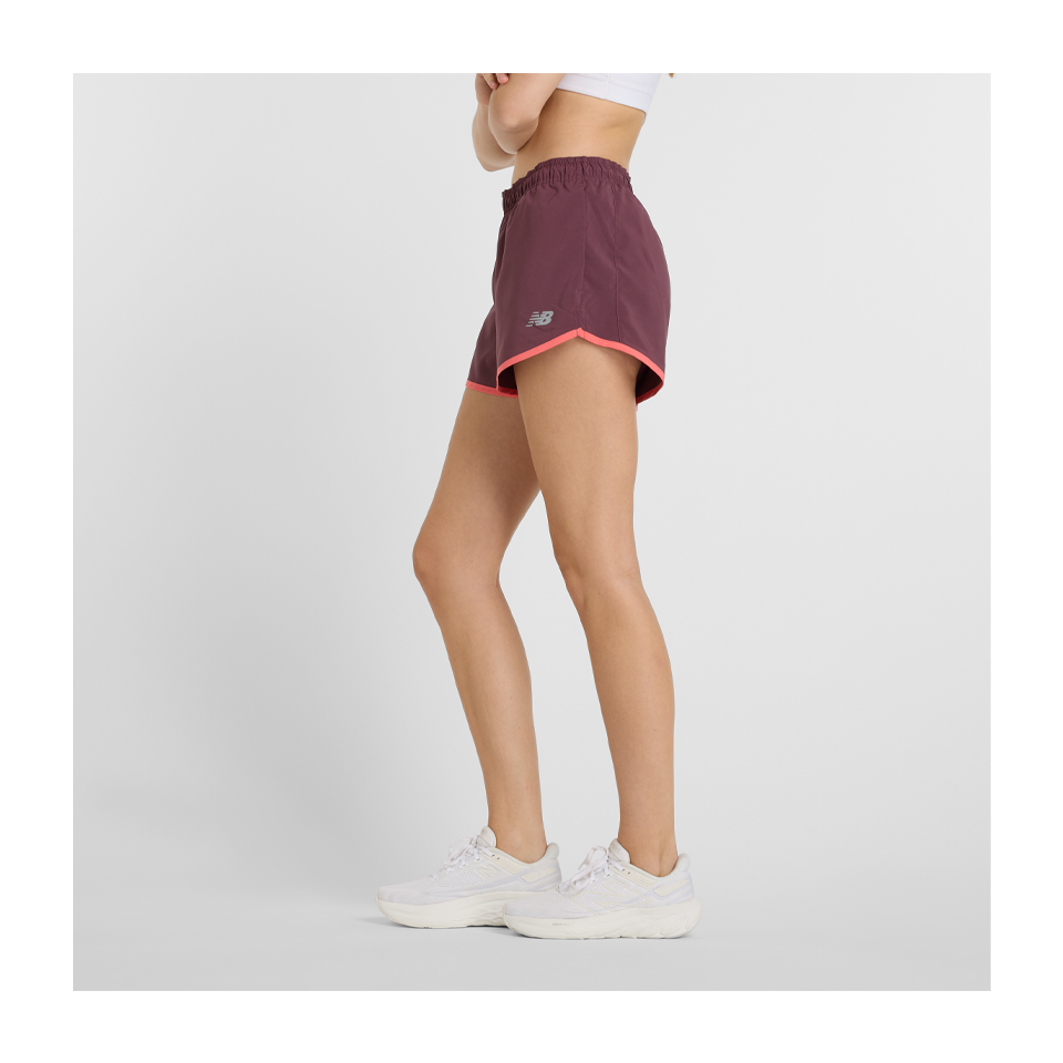 New Balance Women's Sport Essentials Short 3" Faded Plum