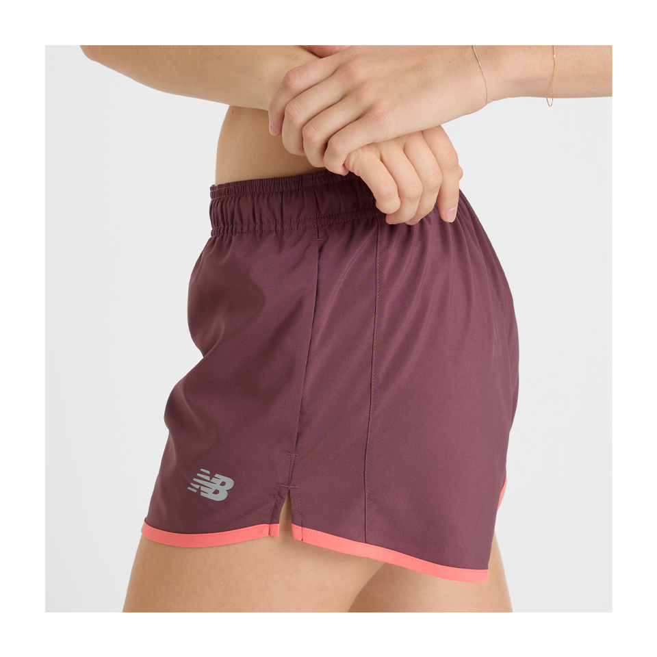 New Balance Women's Sport Essentials Short 3" Faded Plum