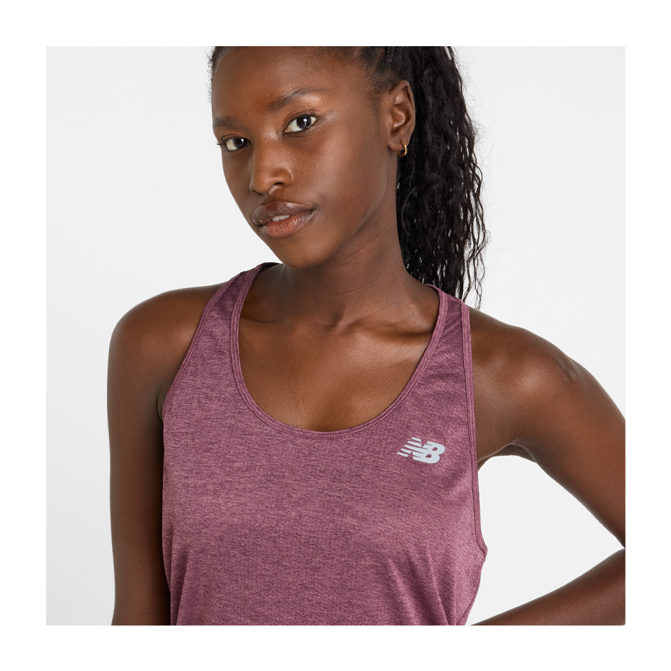 New Balance Women's Athletics Tank Faded Plum
