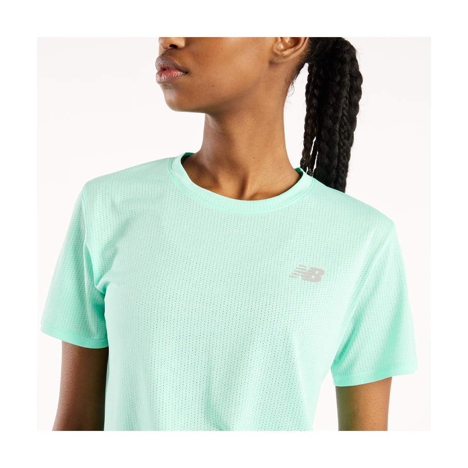 New Balance Women's RC Essential T-Shirt Bright Mint