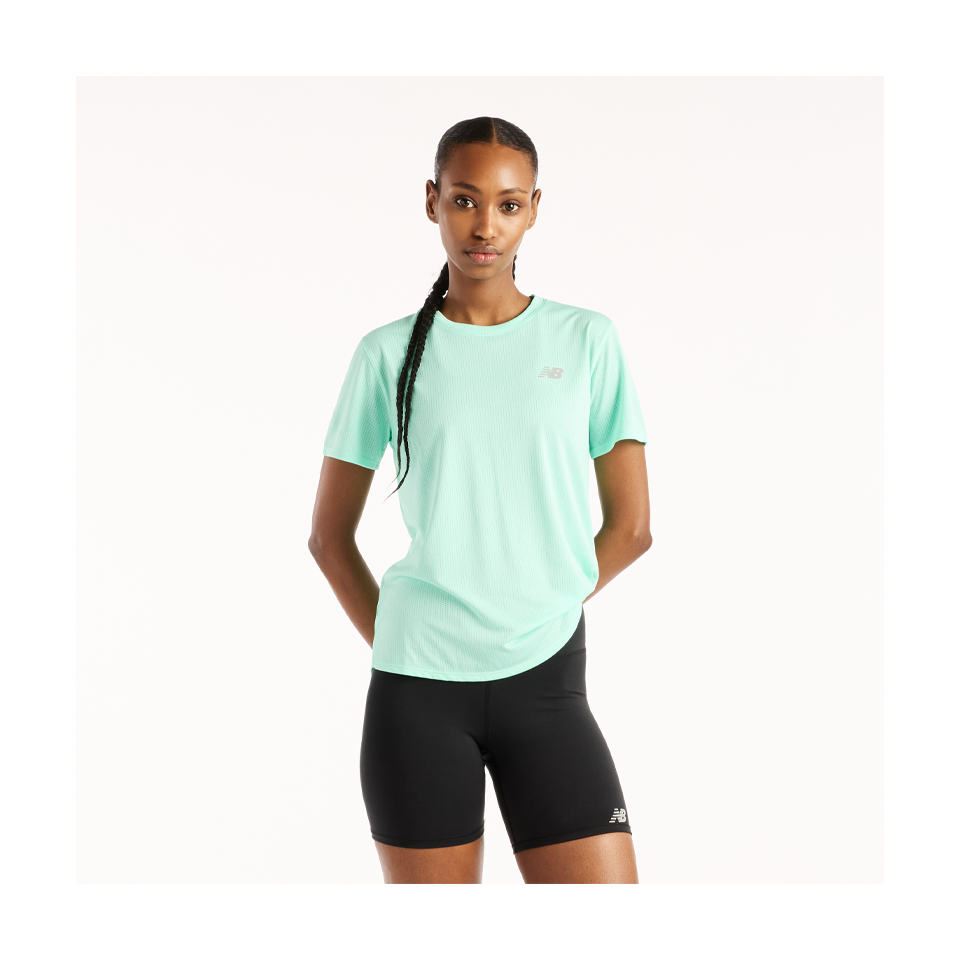 New Balance Women's RC Essential T-Shirt Bright Mint