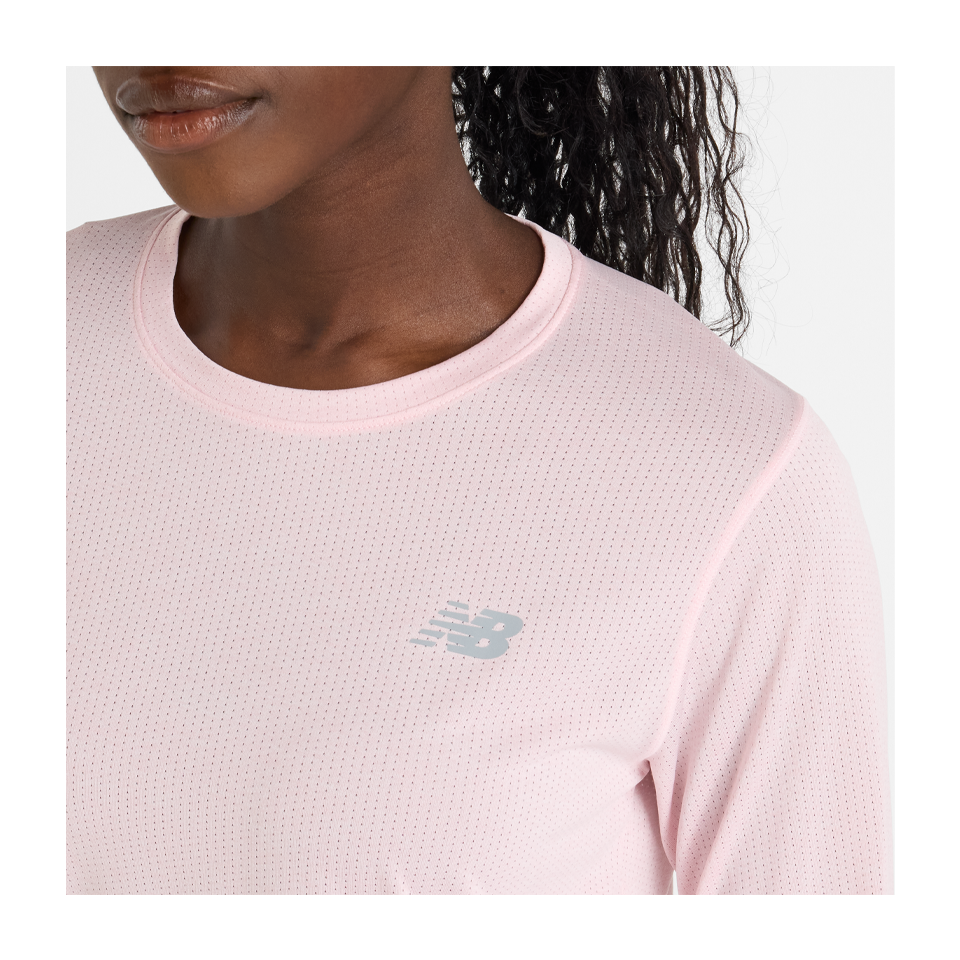 New Balance Women's Athletics Long Sleeve Rose Sugar