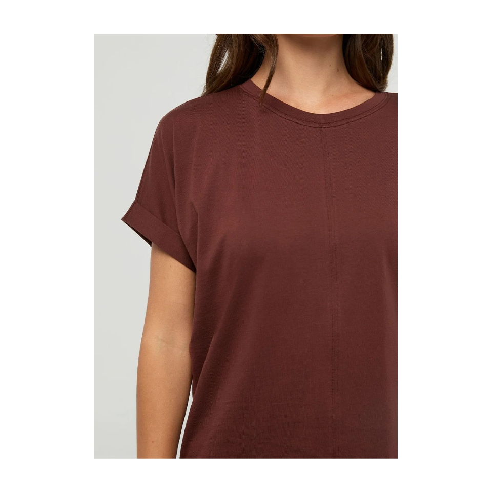 DUER Women's PurePima Dolman Tee Chestnut