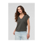 DUER Women's PurePima Dolman V-Neck Evergreen