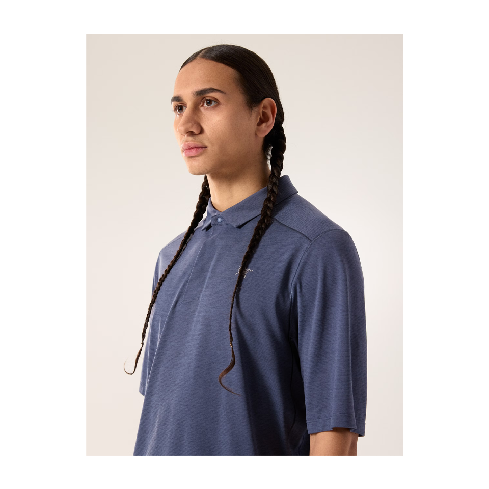 Arc'teryx Men's Cormac Polo SS Black Sapphire Heather