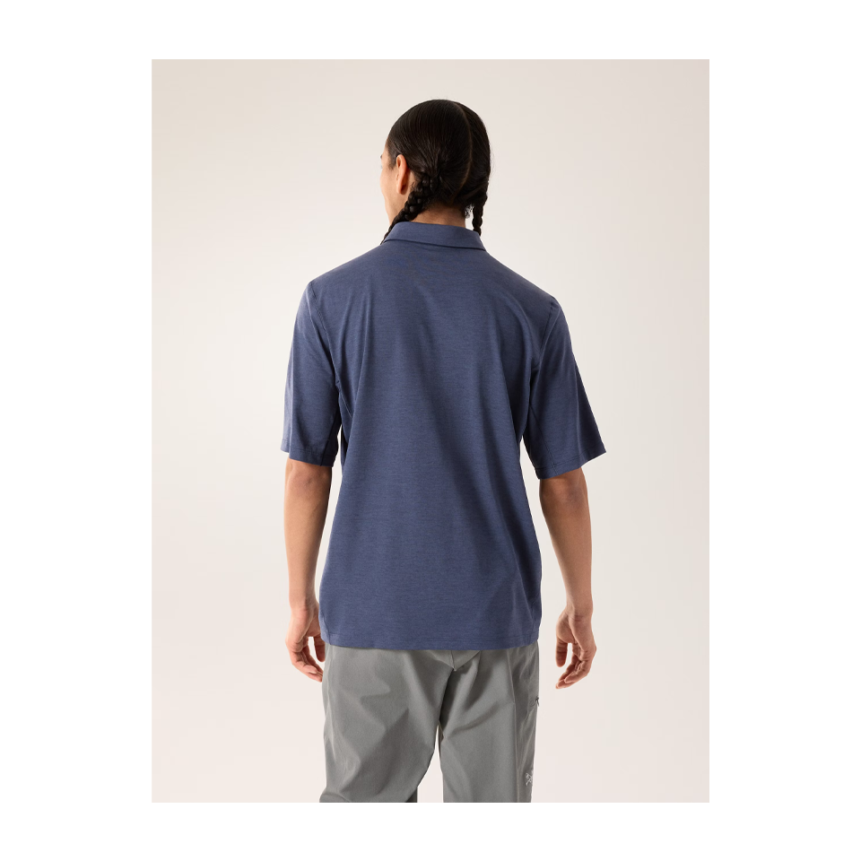 Arc'teryx Men's Cormac Polo SS Black Sapphire Heather